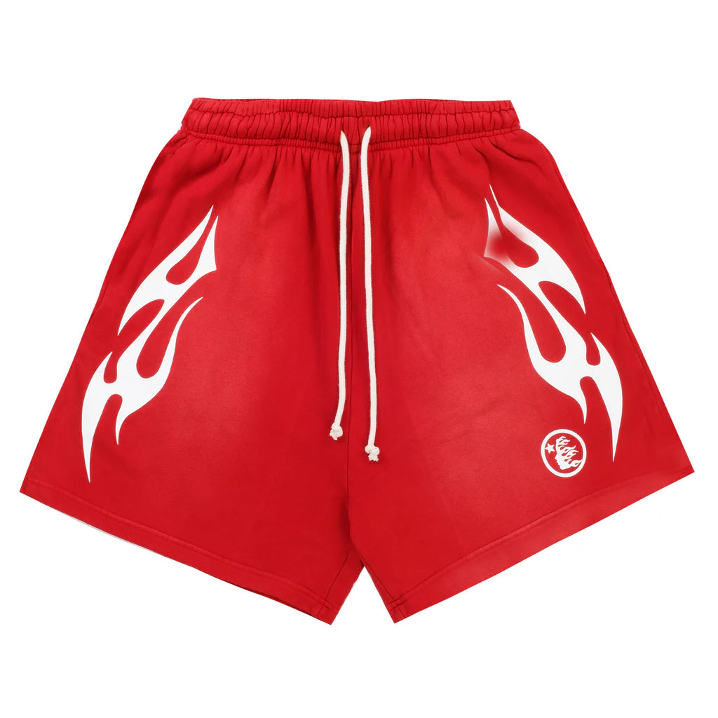 Hellstar Red Flame Shorts