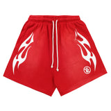 Hellstar Red Flame Shorts
