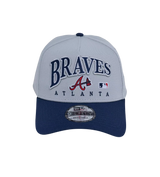 New Era Atlanta Braves MLB 9FORTY Embroidery Wordmark A-Frame Snapback Hat