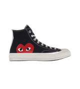 CDG Converse Black Heart