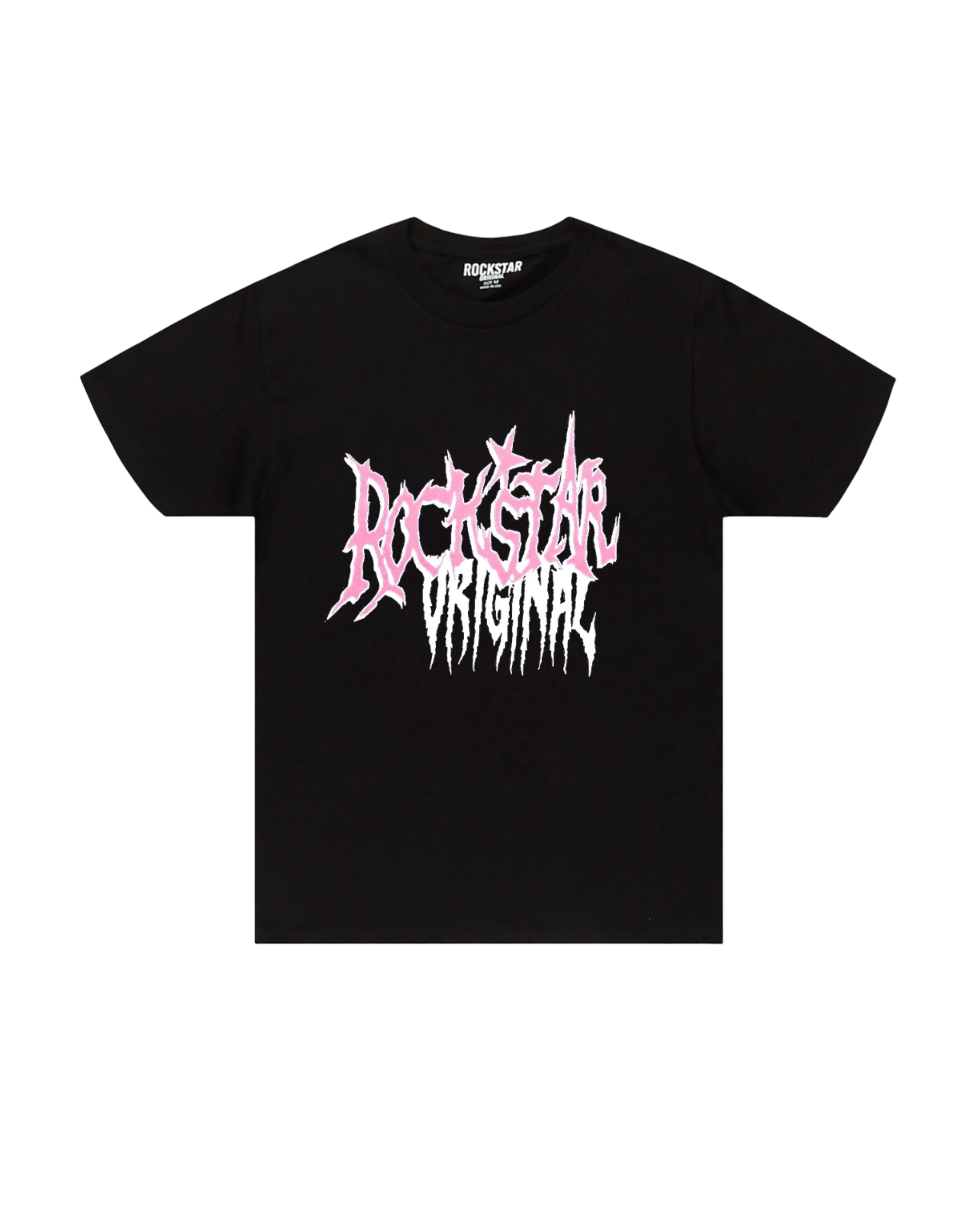 Rockstar Basic Logo Black/Pink Tee