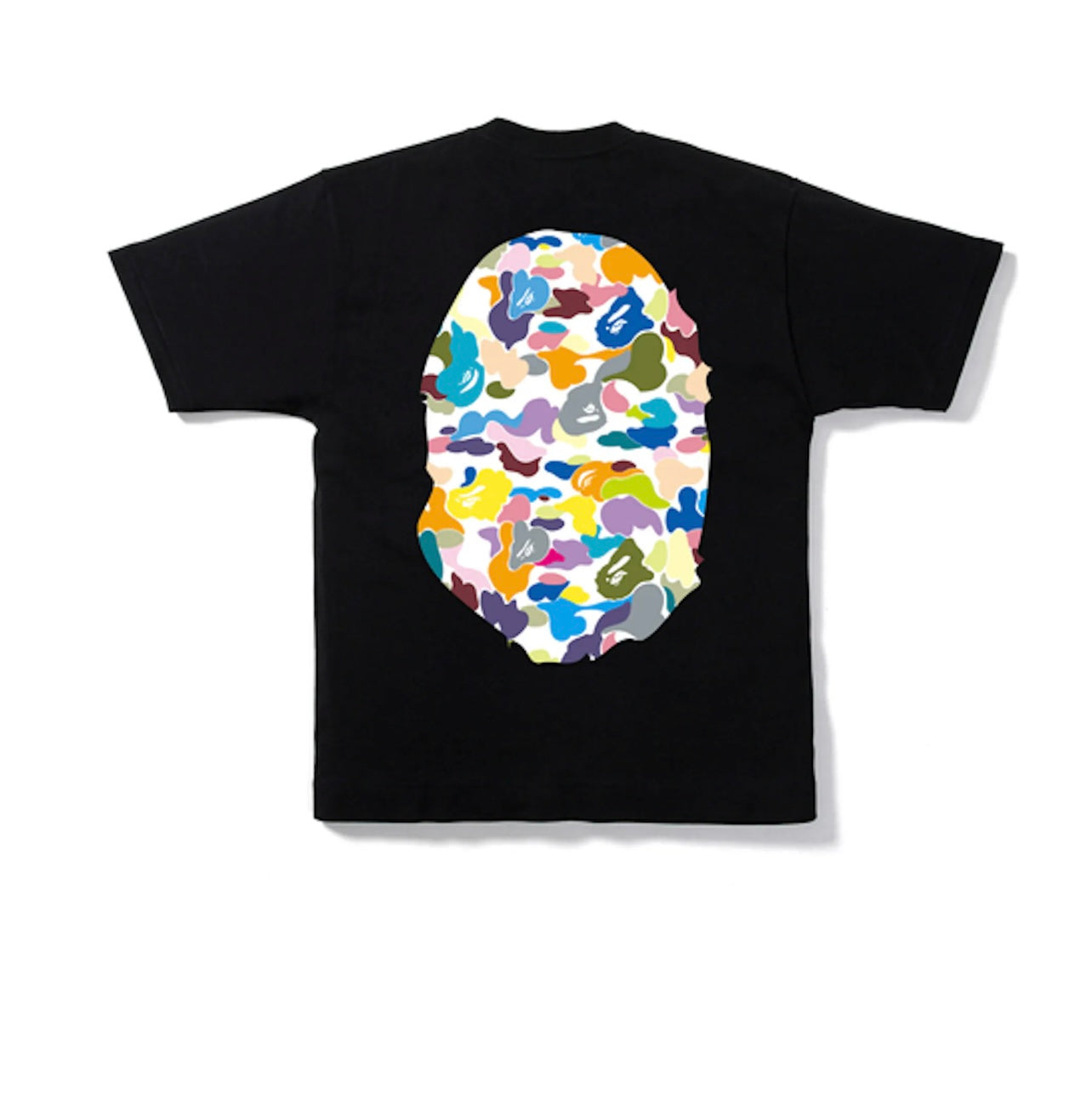 Bape Big Head Multi Camo Black Tee