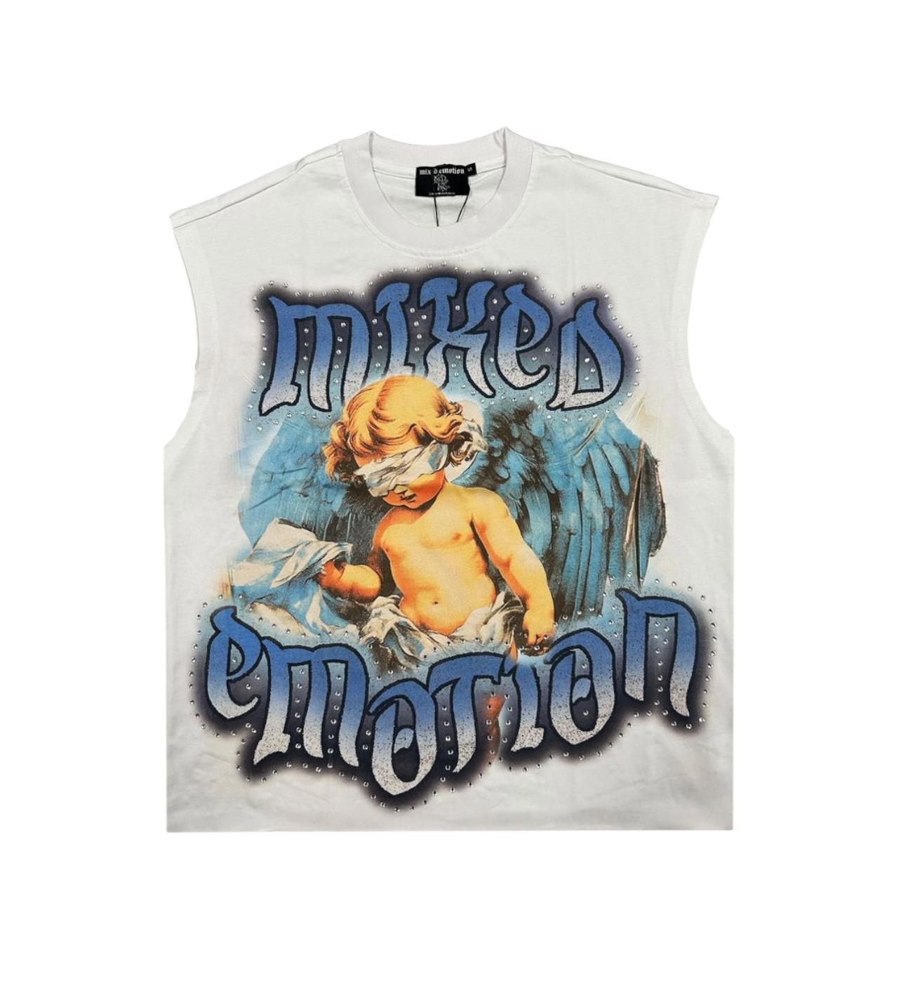 Mixed Emotion Blue Angel Cut Off