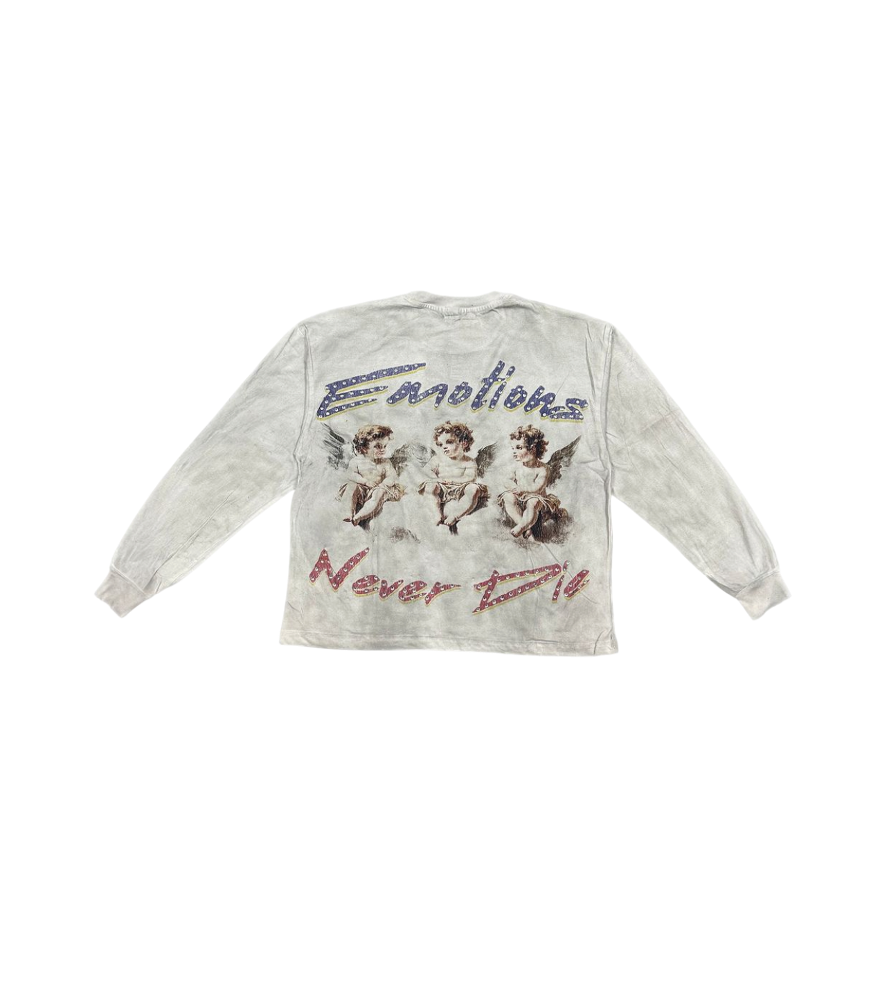 Mixed Emotions “Triplets” Long-sleeve Tee White