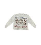 Mixed Emotions “Triplets” Long-sleeve Tee White