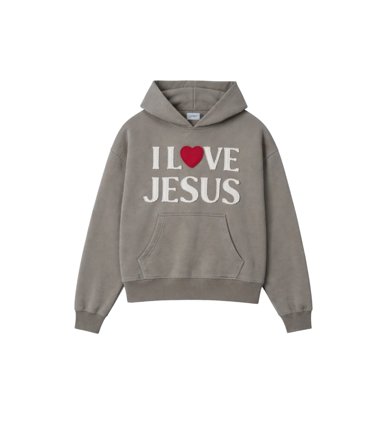 God In You I Love Jesus Hoodie Grey