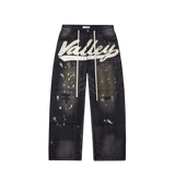 Vale SpellOut Carpenter Jeans Black