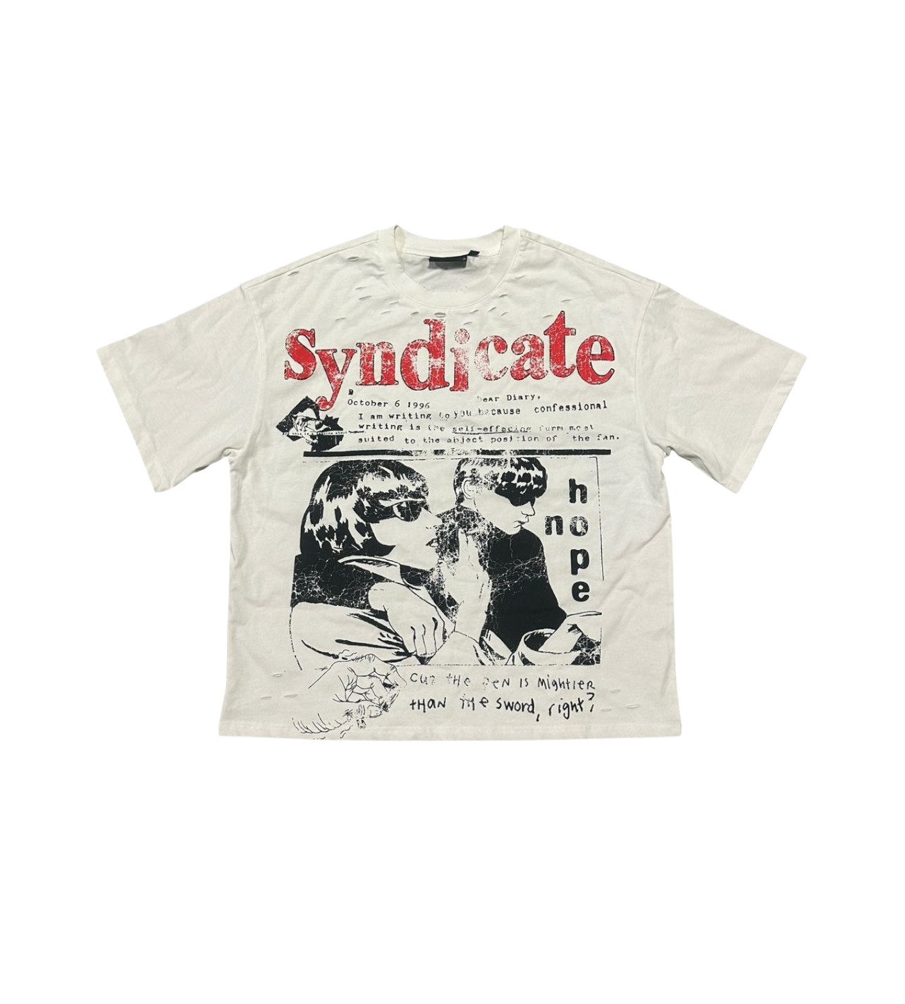 Syndicate Hope Thrashed Tee Red