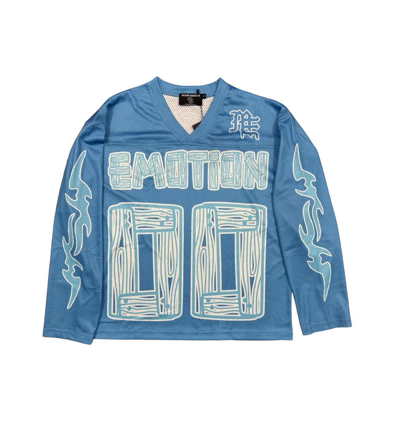 Mixed Emotions Blue Mesh Jersey