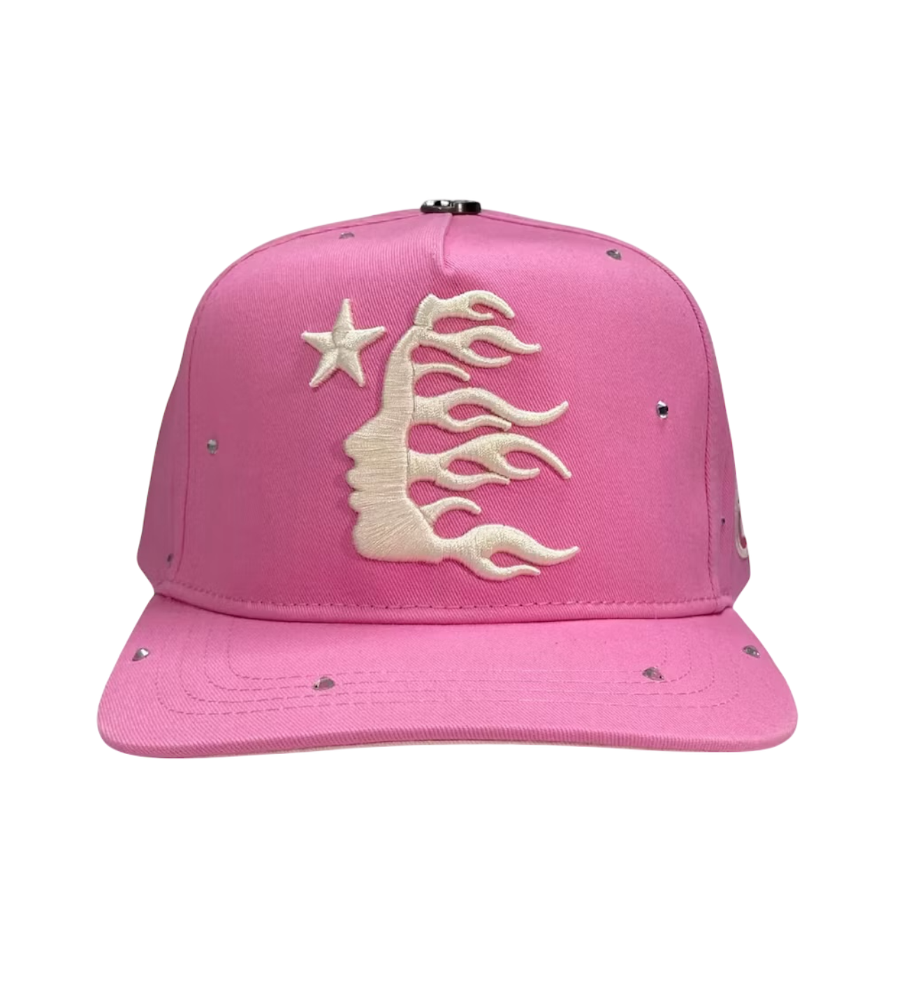 Hellstar Rhinestone Logo Hat Pink
