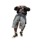 DUAA Mirror Denim Shorts