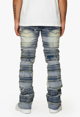 Lab Light Wash Stacked Patch Denim