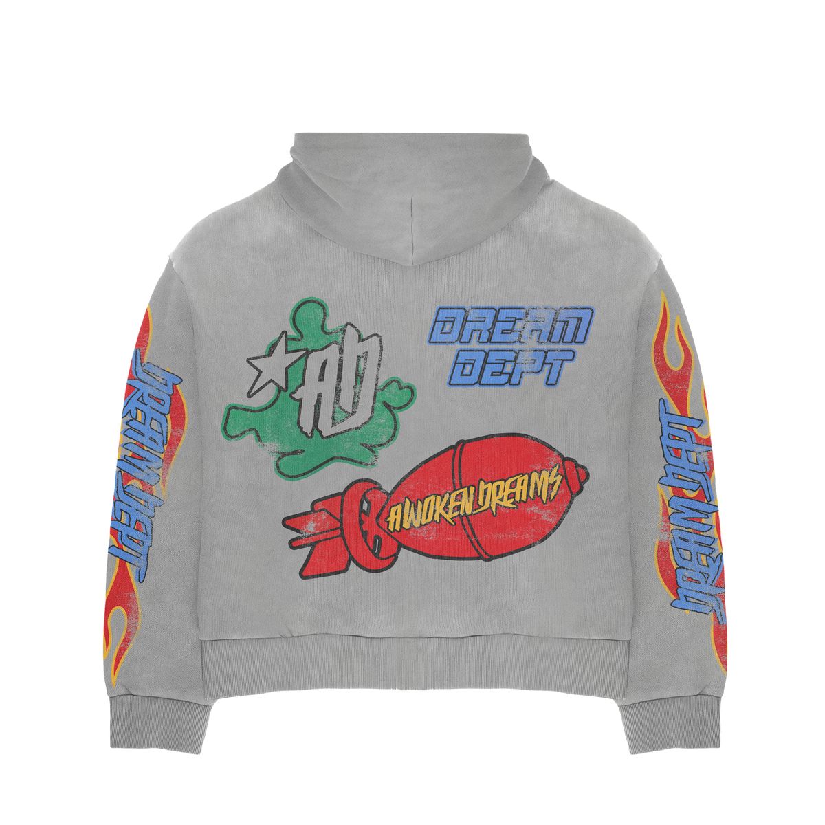 Dream Dept Grey Zip-Up Hoodie