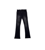 Waimea Acid Wash Black Stacked Star Jeans