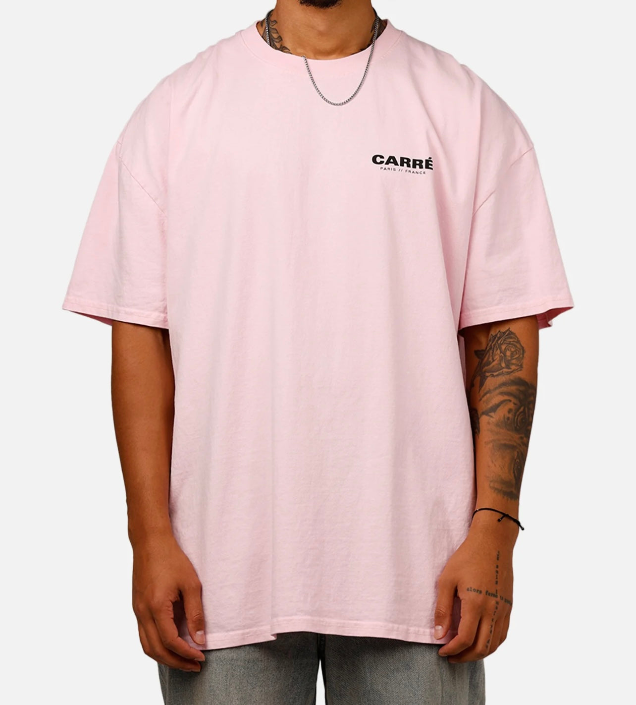Carre Basic Logo Pink/Black Tee