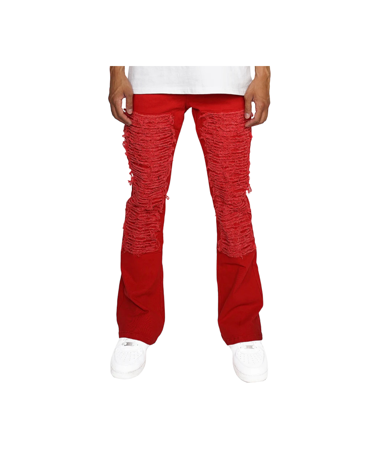 EPTM Red Stacked Denim Jeans