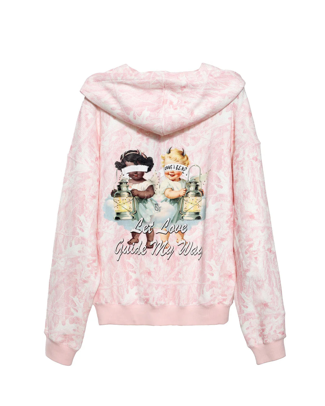 Boys Lie Let Love Guide My Way Rhinestone Racer Hoodie