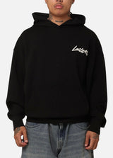 Loiter Black Stitch Hoodie