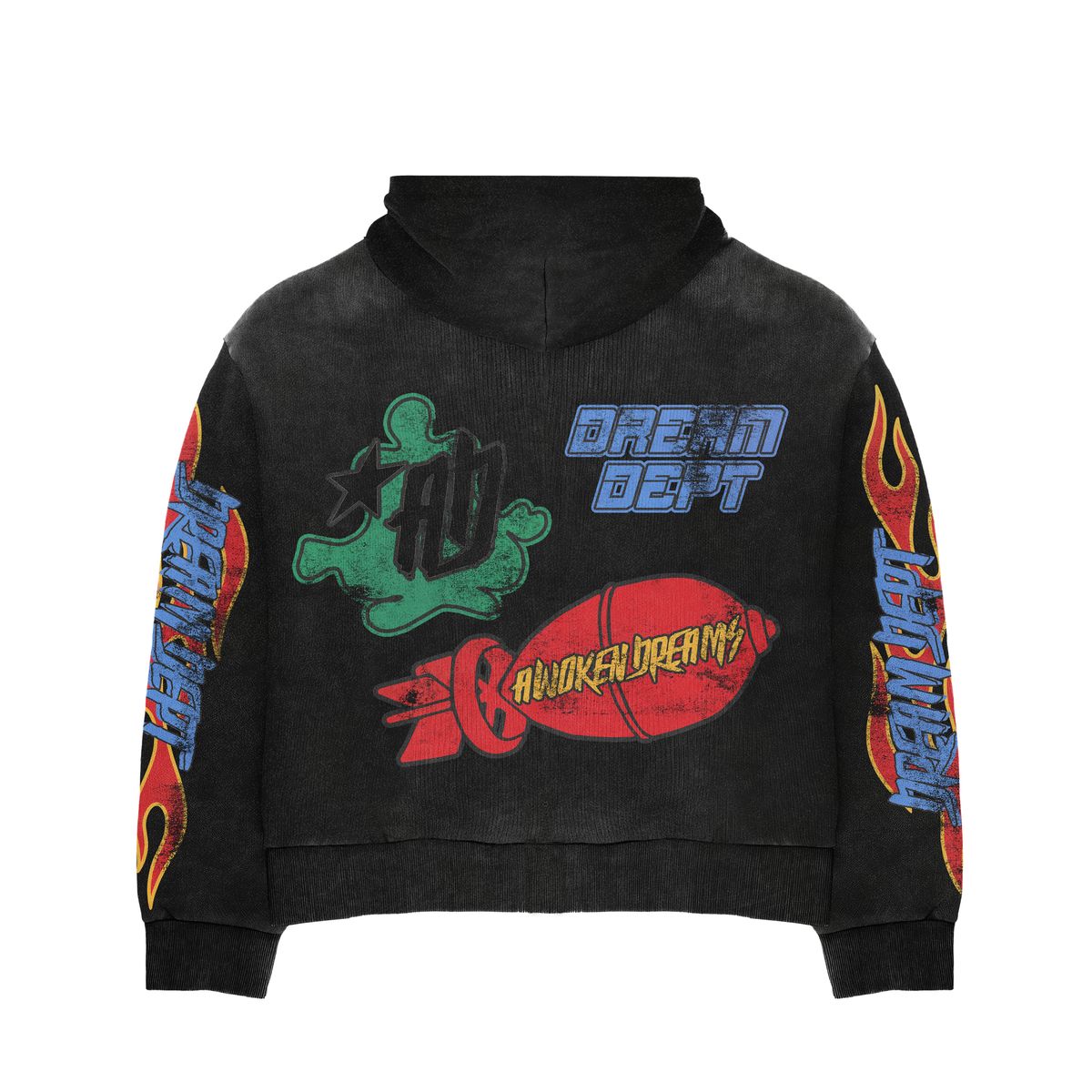 Dream Dept Black Zip-Up Hoodie