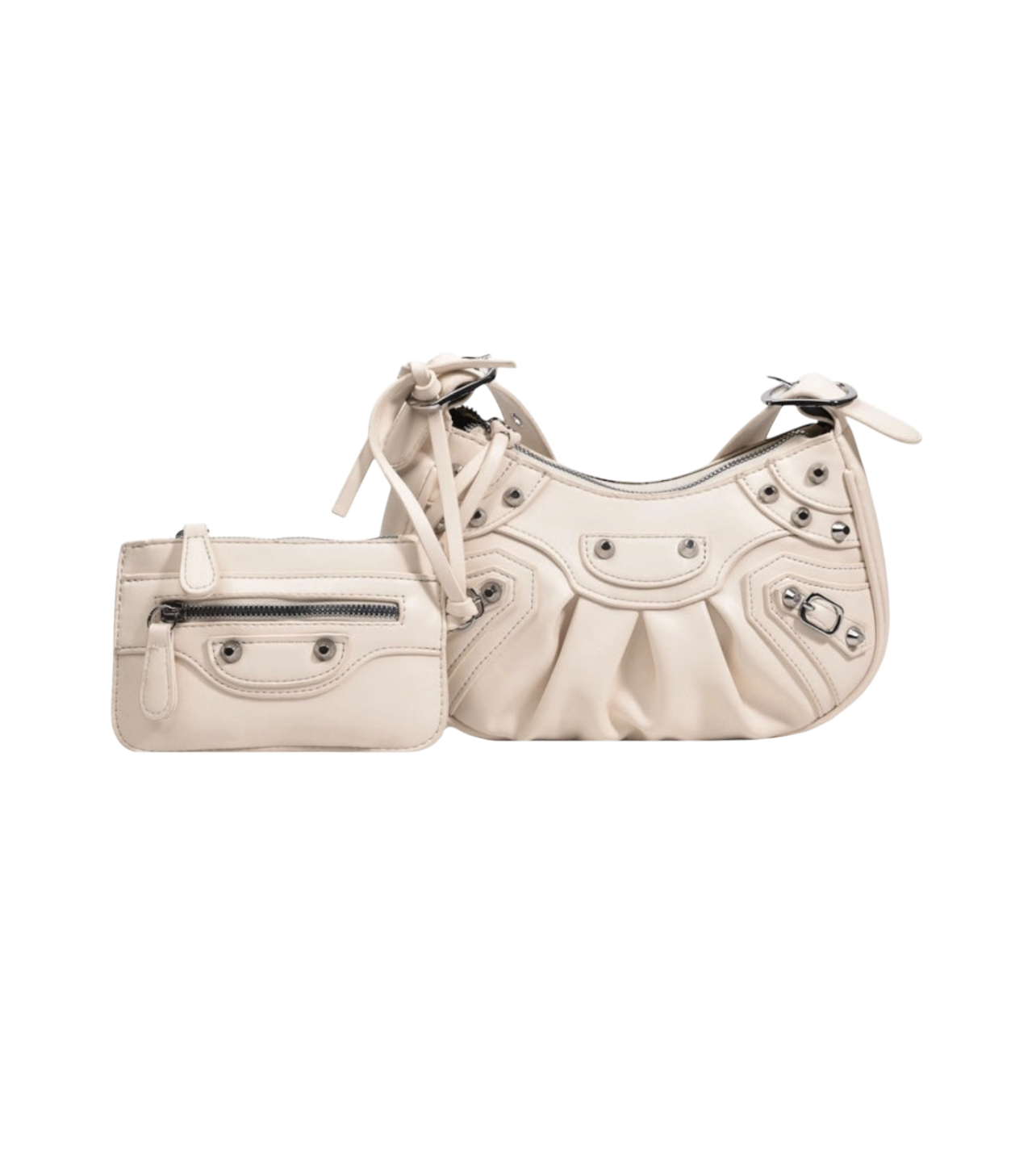 Tokyo Cream Bag With Zipper Pouch