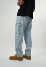 God In You “Carpenter Cargo Denim” Blue