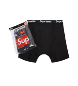 Supreme Hanes Boxer Briefs (4 Pack) Black
