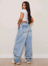 Wide Leg Baggy Denim Vibrant MIU