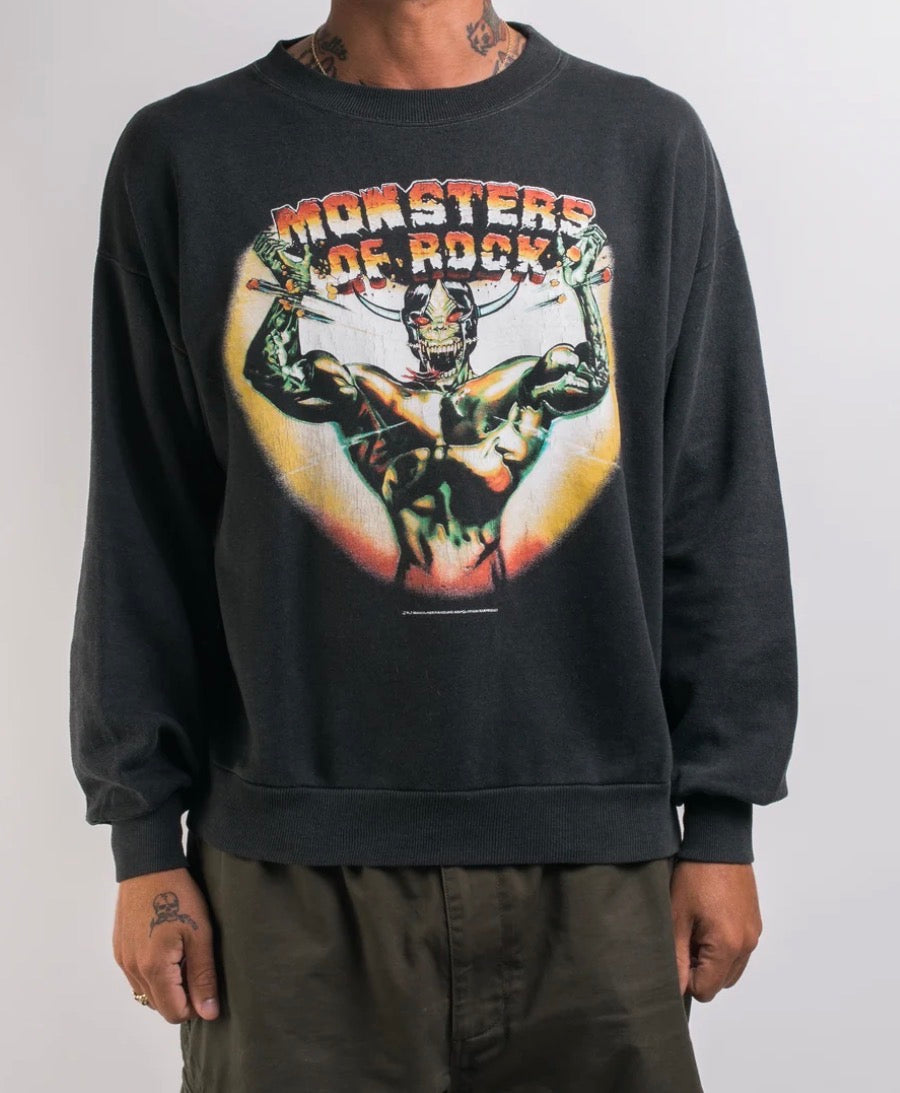 1987 Vintage Monsters Of Rock Tour Crewneck Rare