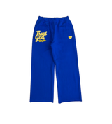 Red Letters Trust God Blue Sweatpants