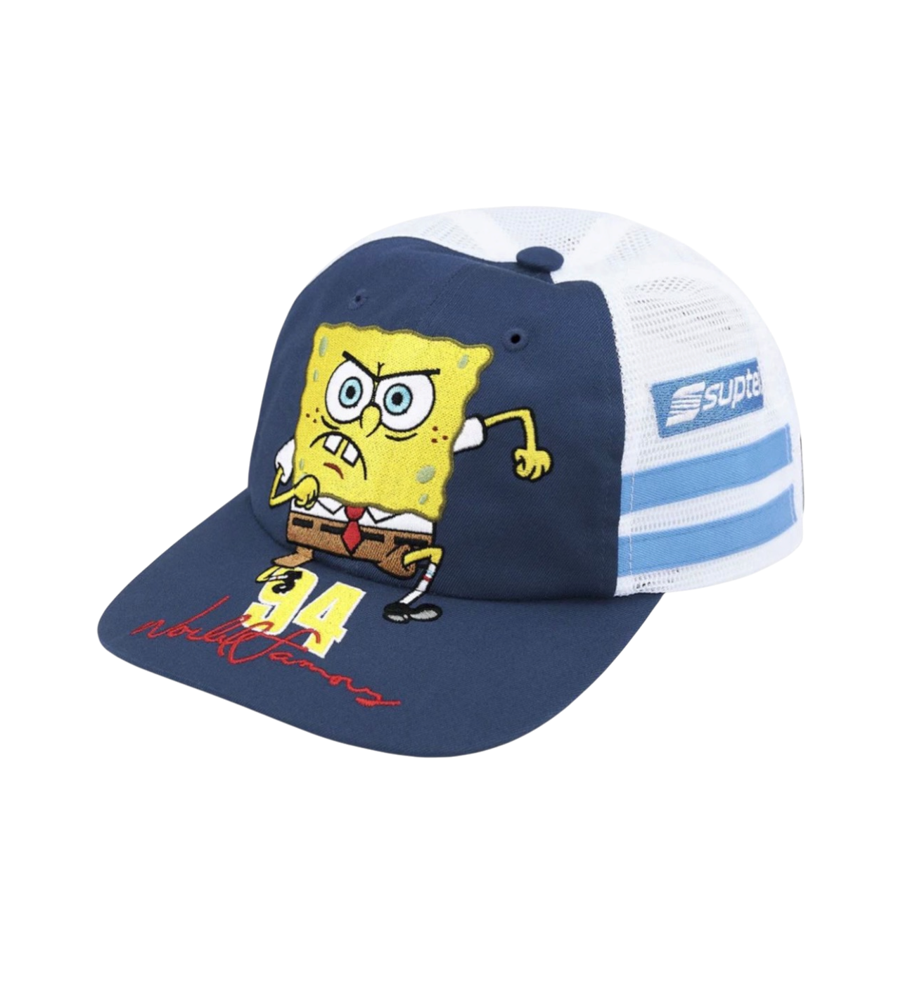 Supreme X SpongeBob 6 Panel Hat Navy