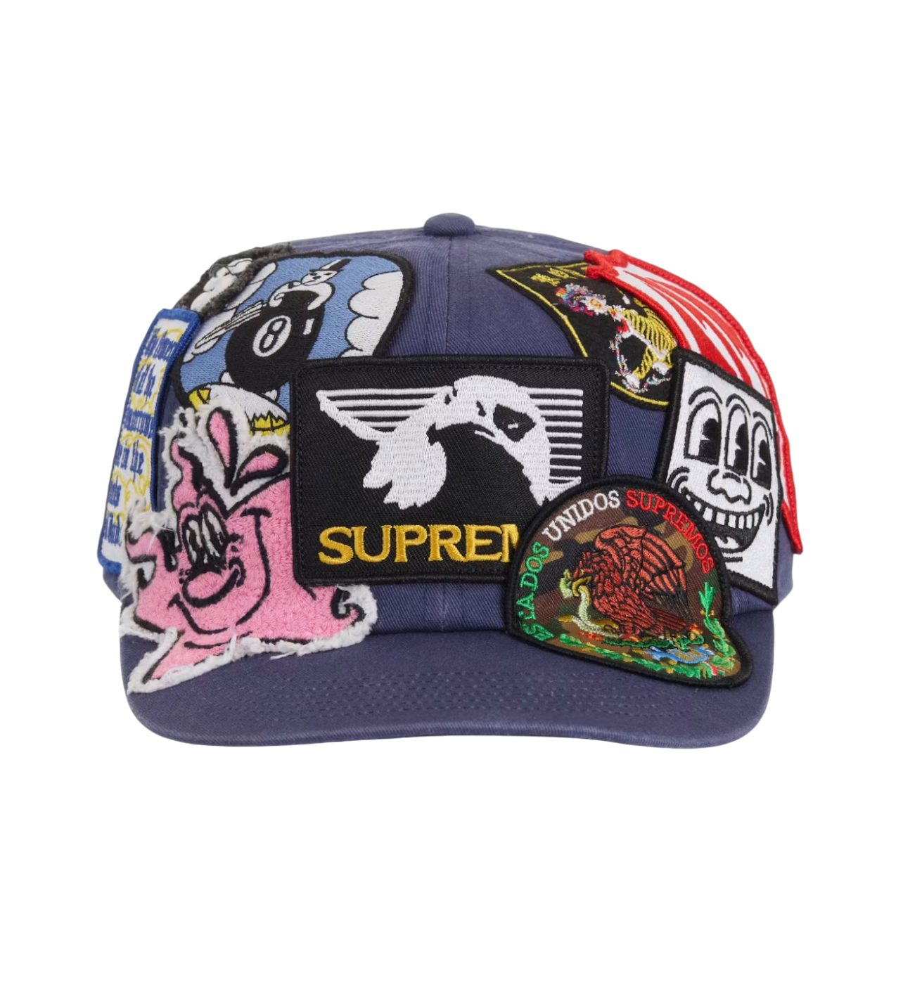 Supreme Patches- 6 Panel Navy SS25