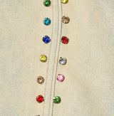 DUAA Skittles Rhinestone Shorts