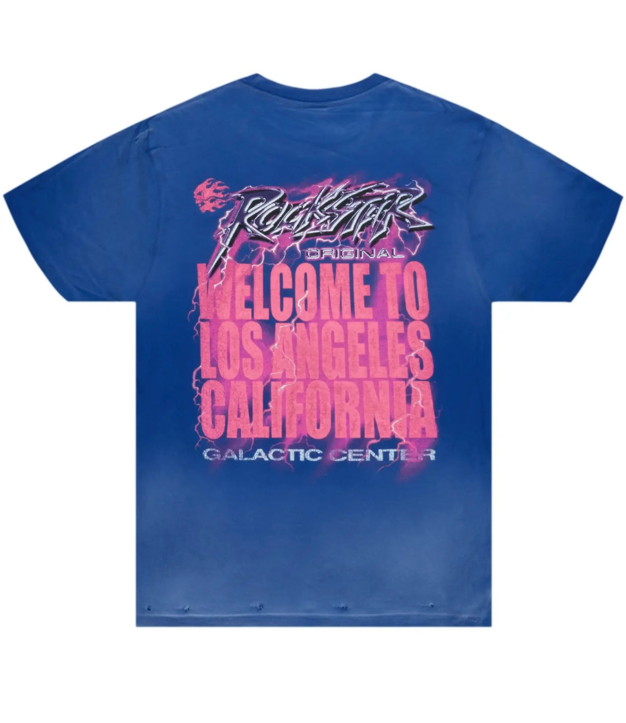 Rockstar Distressed Blue G Truck Tee