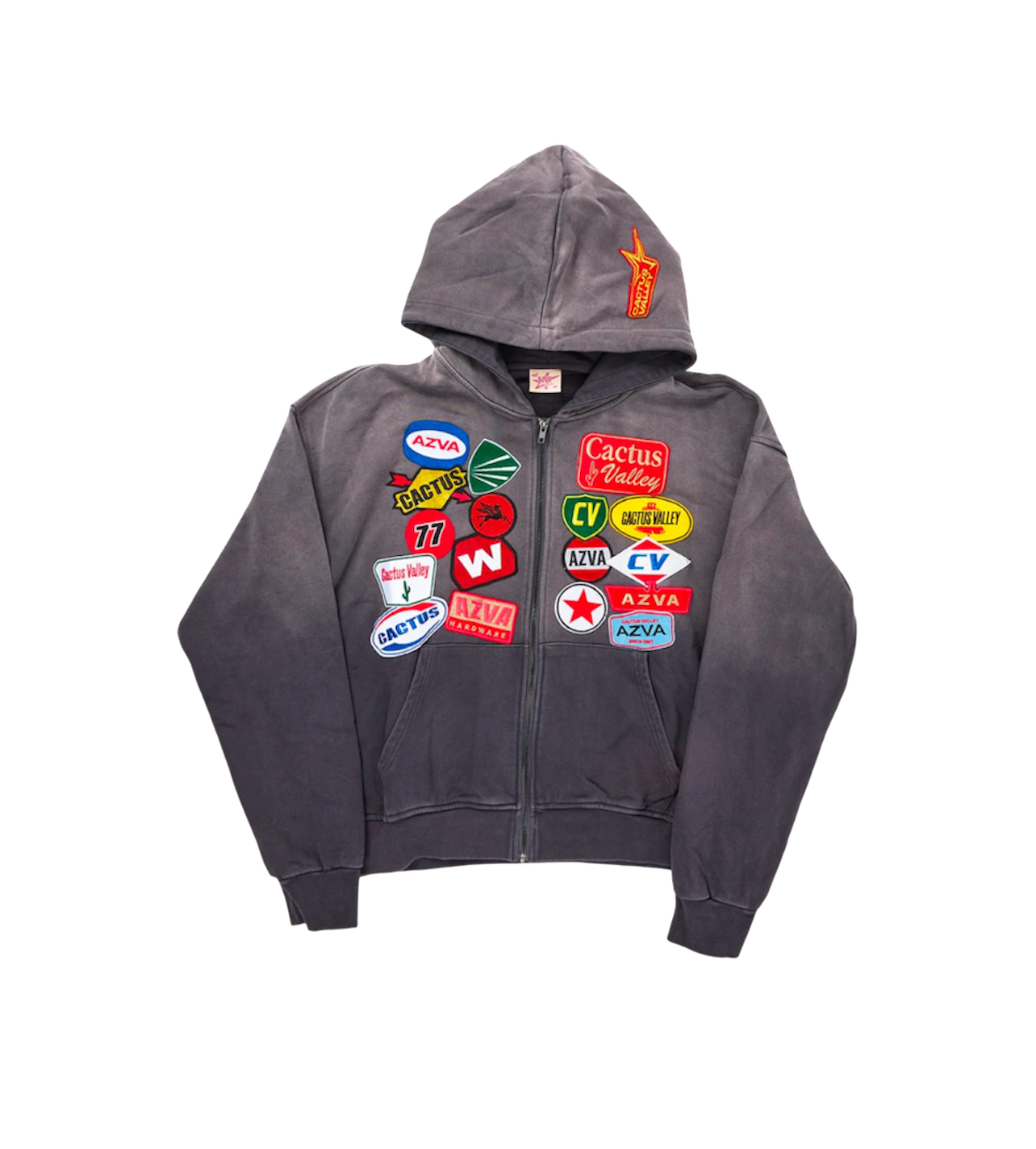 Cactus Valley Black Reststop Patch Hoodie