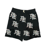 Mixed Emotions Black Rhinestone Shorts