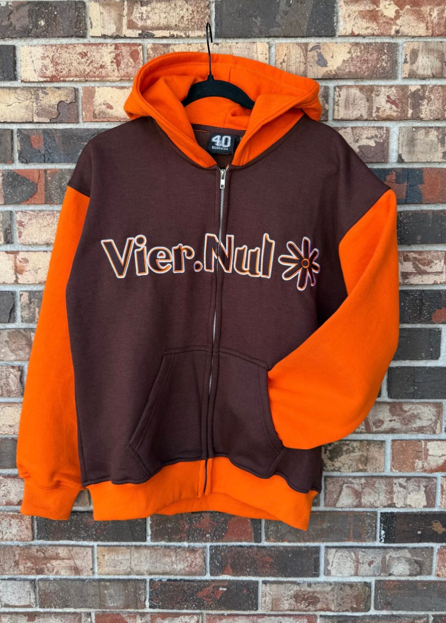 4.0 Streetwear Vier.Nul Zip Up Brown