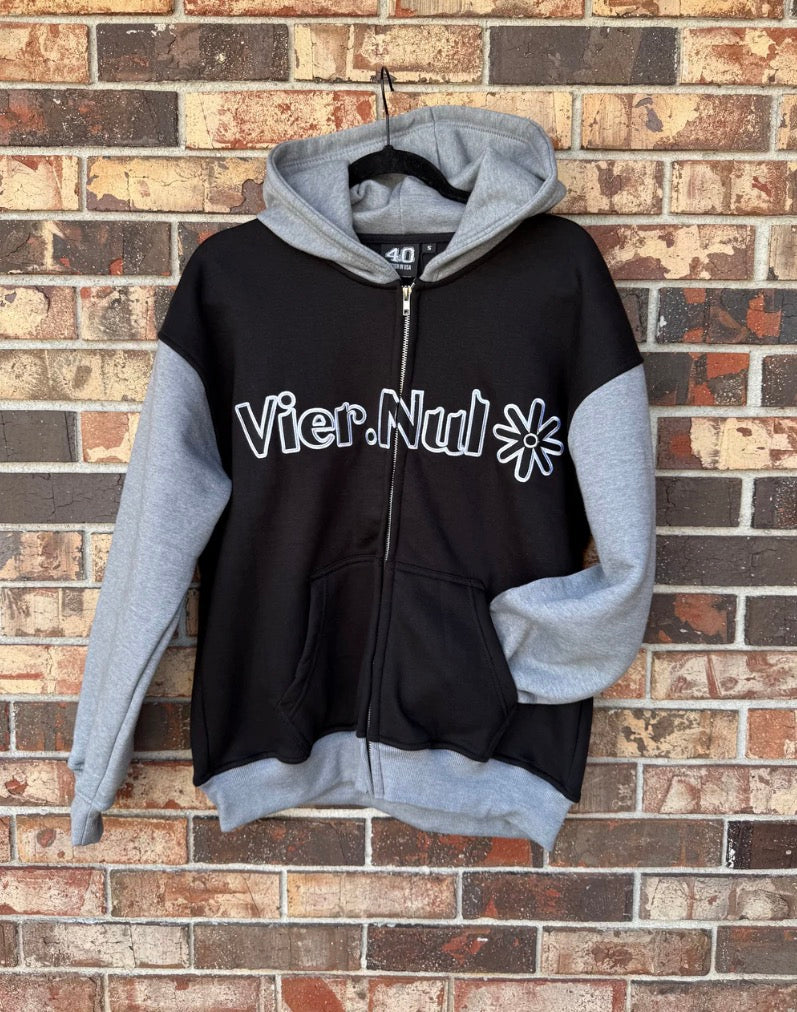 4.0 Streetwear Co Vier Nul Zip-Up Grey