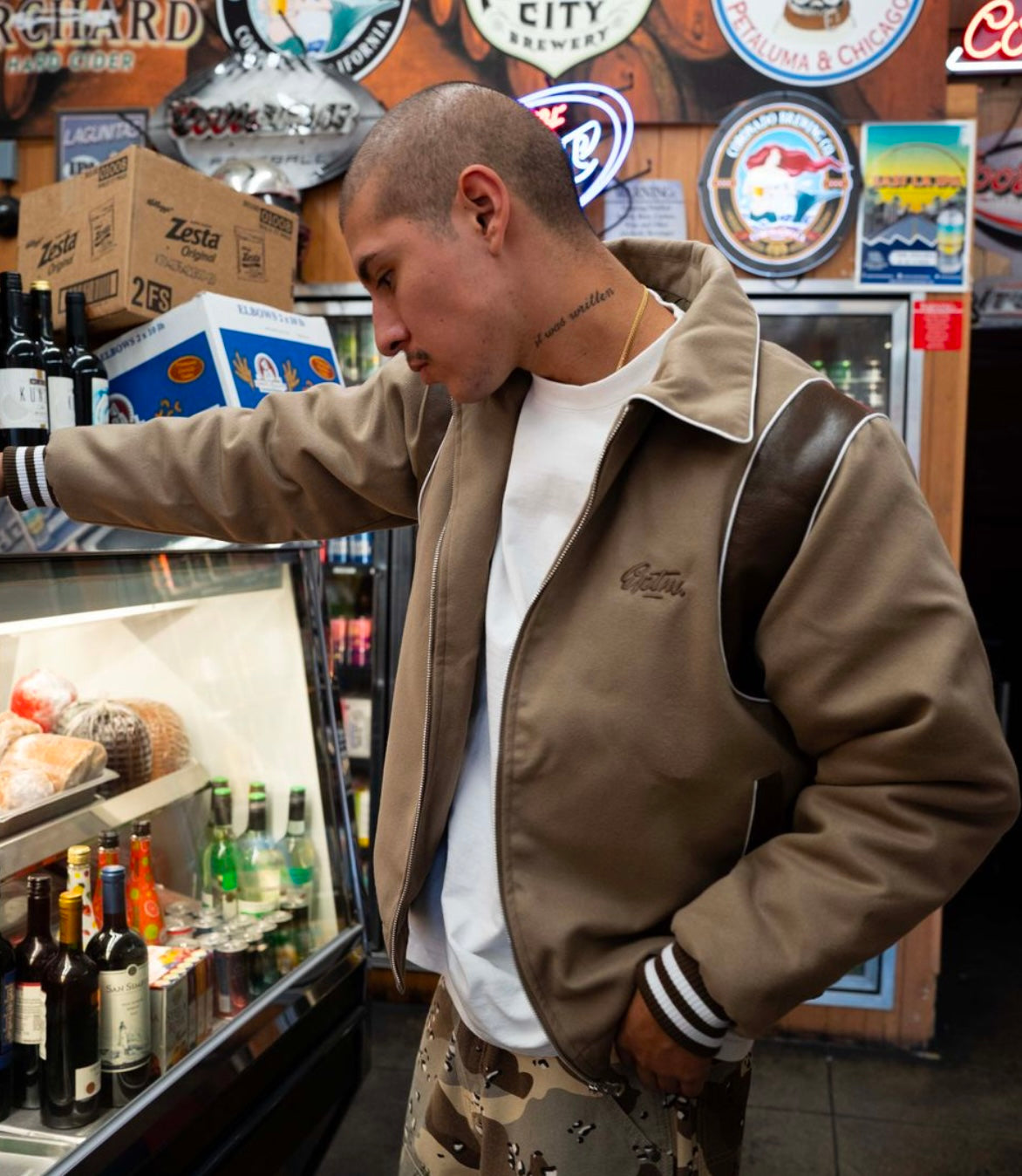EPTM Mocha Varsity Jacket