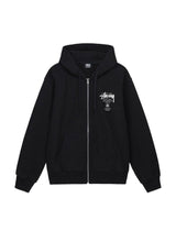 Stussy World Tour Zip Hoodie Black