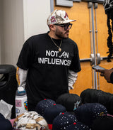 Not An Influencer Black A Tee