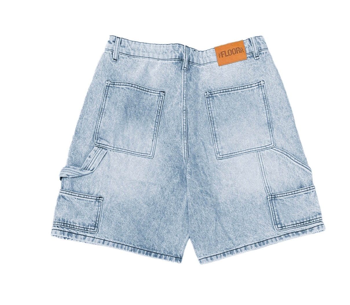 Floor 914 Uniform Jean Shorts Blue