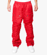 EPTM Red Ruche Flare Pants