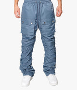 EPTM Blue Ruche Flare Pants