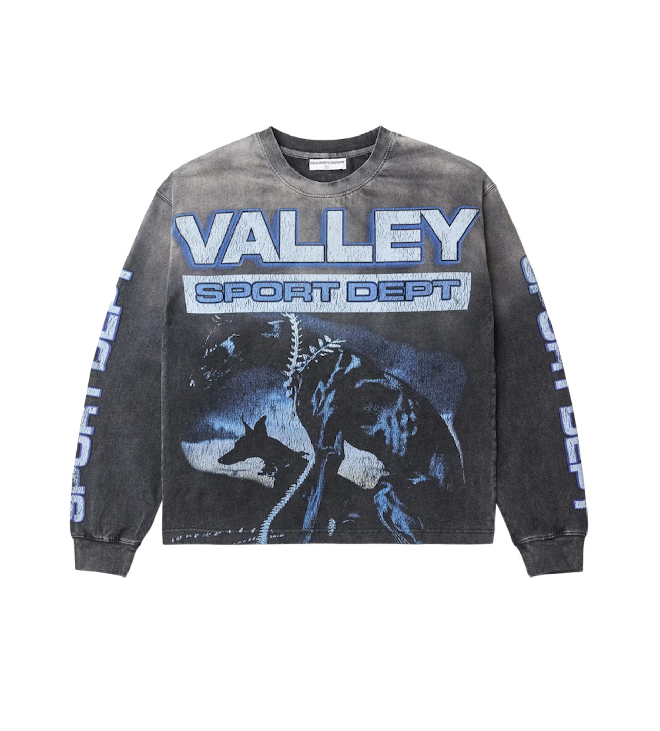 Vale Watch Dogs Longsleeve AOP Tee Black Wash