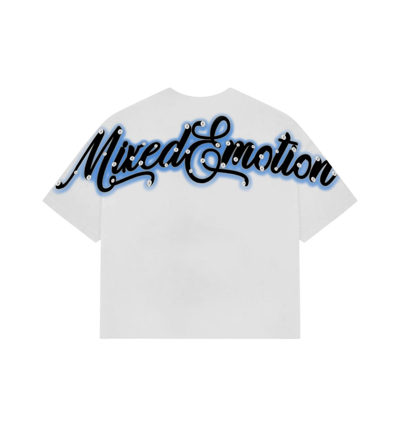 Mixed Emotions Angel Studded Tee White