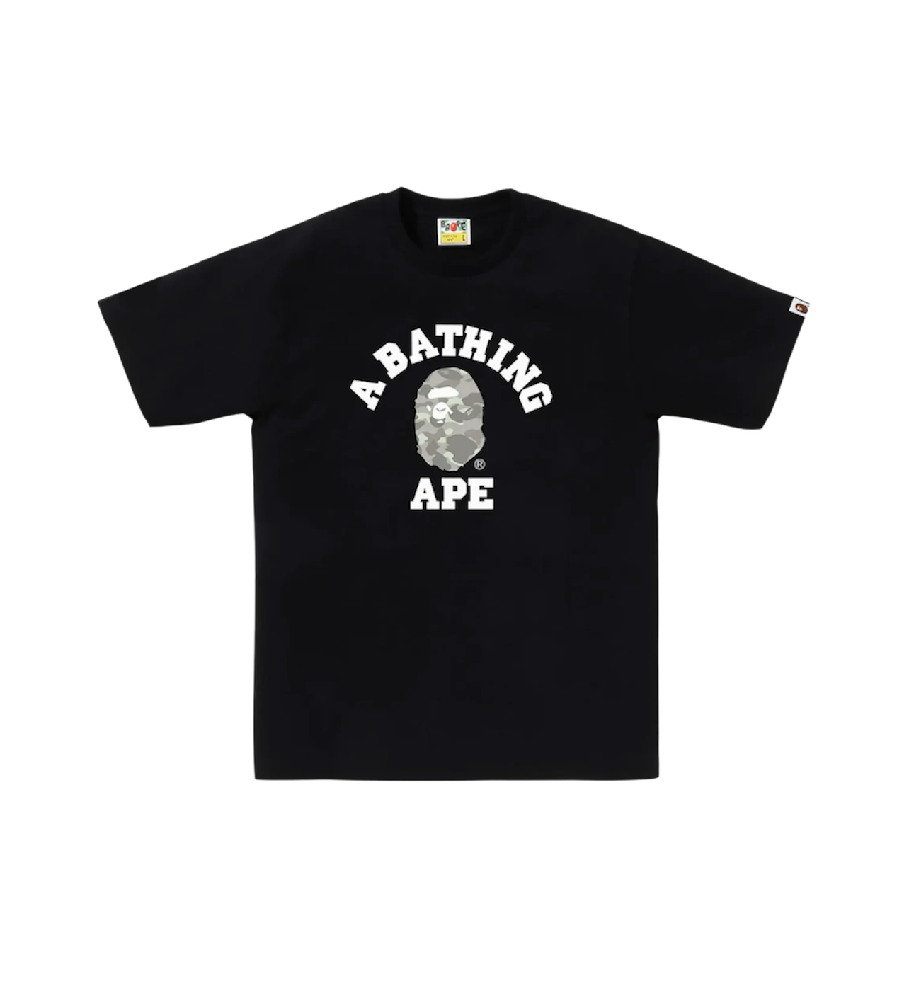 Bape Glow In The Dark Logo Black Tee