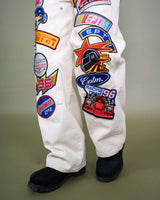 EPTM Racer Patchwork Pants Cream