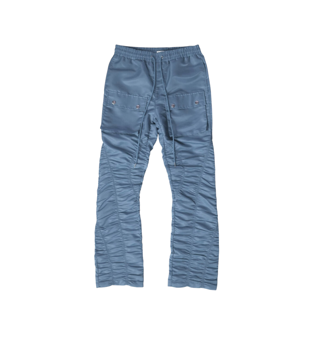 EPTM Blue Ruche Flare Pants