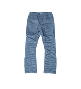 EPTM Blue Ruche Flare Pants