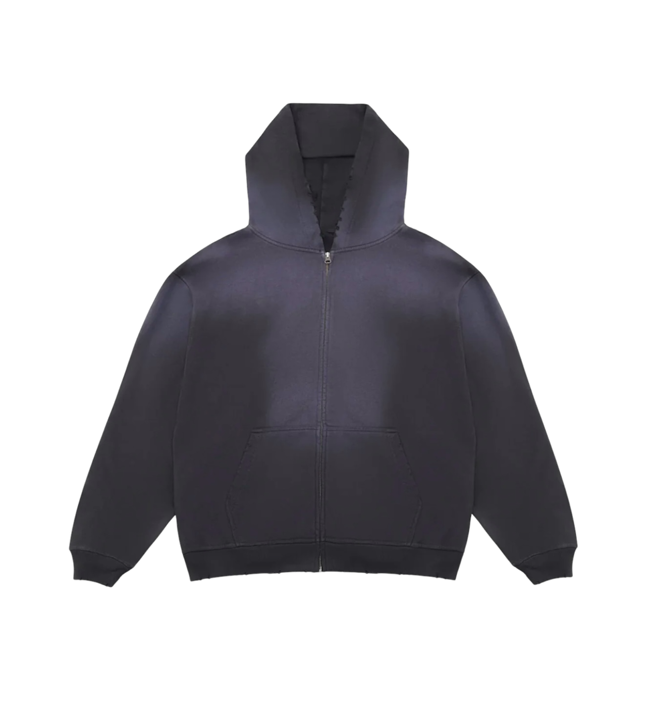 CC Premium Acid Wash Zip Hoodie Black